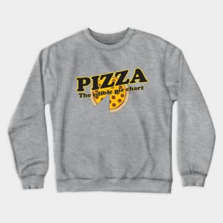 Pizza. The edible pie chart Crewneck Sweatshirt